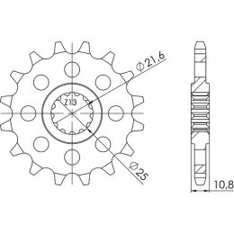 PIGNONE PASSO 525 - Z 17 DENTI (DIS.21606)
