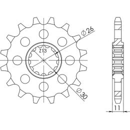 PIGNONE PASSO 525 - Z 16 DENTI (DIS.21609)