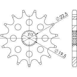 PIGNONE PASSO 525 - Z 14 DENTI (DIS.22404)