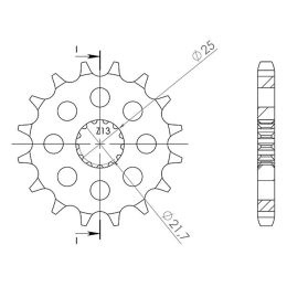 PIGNONE PASSO 532 - Z 15 DENTI (DIS.22800)