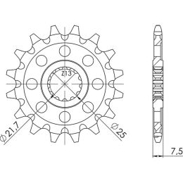 PIGNONE PASSO 520 - Z 13 DENTI (DIS.24312)