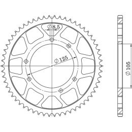 CORONA IN ACCIAIO PASSO 420 - Z 52 DENTI (DIS.47103)