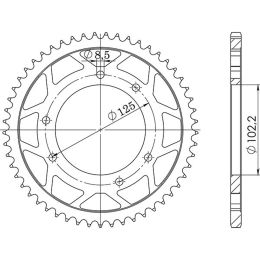 CORONA IN ACCIAIO PASSO 420 - Z 53 DENTI (DIS.47104)