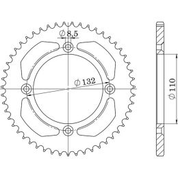 CORONA IN ACCIAIO PASSO 525 - Z 38 DENTI (DIS.71400)
