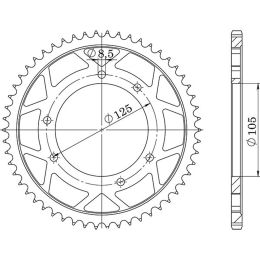 CORONA IN ACCIAIO PASSO 428 - Z 48 DENTI (DIS.92130)