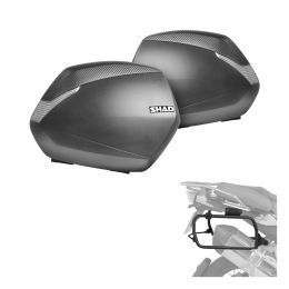 Kit valigie SHAD SH36 carbon look 4P per SUZUKI V-Strom 650 / XT