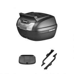SHAD SH40 BLACK CARGO 40L TOP CASE KIT WITH REAR RACK