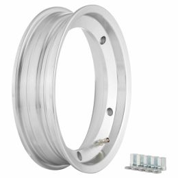 SIP Tubeless Rim 10 in Aluminum with Valve and 2.5mm Offset