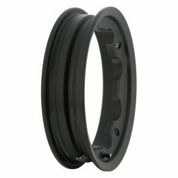 SIP Tubeless-Felge 10 Schwarz Aluminium Vorgepumpte Ventil Genehmigt KBA 50164
