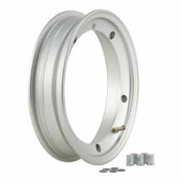 SIP Tubeless Rim 2.0 2.10x10 Matte Silver with Valve and KBA Approval