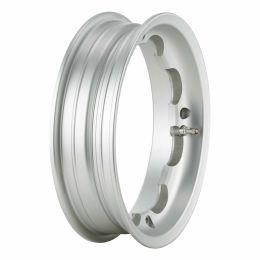 SIP Tubeless-Felge 2.50x10 Matt Silber Vorgepumpte Ventil PCD 4/224mm