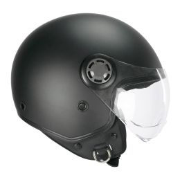 Demi Jet Helm SKA-P 1SHE ZEN BASIC Matt-Schwarz