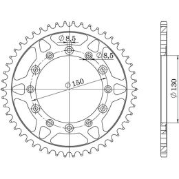 CORONA IN ACCIAIO PASSO 520 - Z 40 DENTI (DIS.10304)