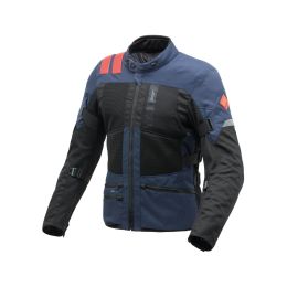 T.UR Transfer Hydroscud Jacke Schwarz Blau 2-Lagen Genehmigt