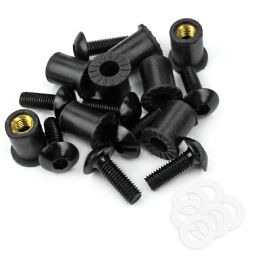 SET 8 VITI BULLONI CUPOLINO MOTO NERO