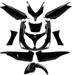 Kit de carénage TNT 10 pièces noir brillant type original Yamaha T-Max 500 2001/2007