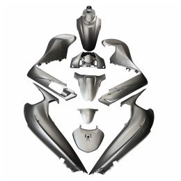 Kit Carene 9 Pezzi TNT Grigio Metal NHB18 per Honda SH 350