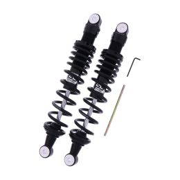 YSS verstellbare schwarze Hinterstoßdämpfer RE302-370T-04-B Länge 370 mm