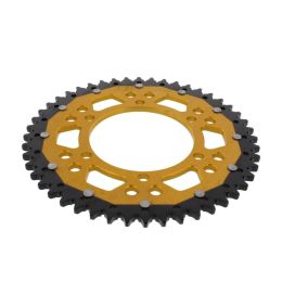 Corona ZF 48 denti passo 525 oro nera dual ZFD-1876-48-GLD