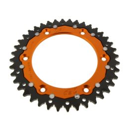 ZF Krone 40 Zähne Teilung 520 Orange Schwarz Dual ZFD-897-40-ORG