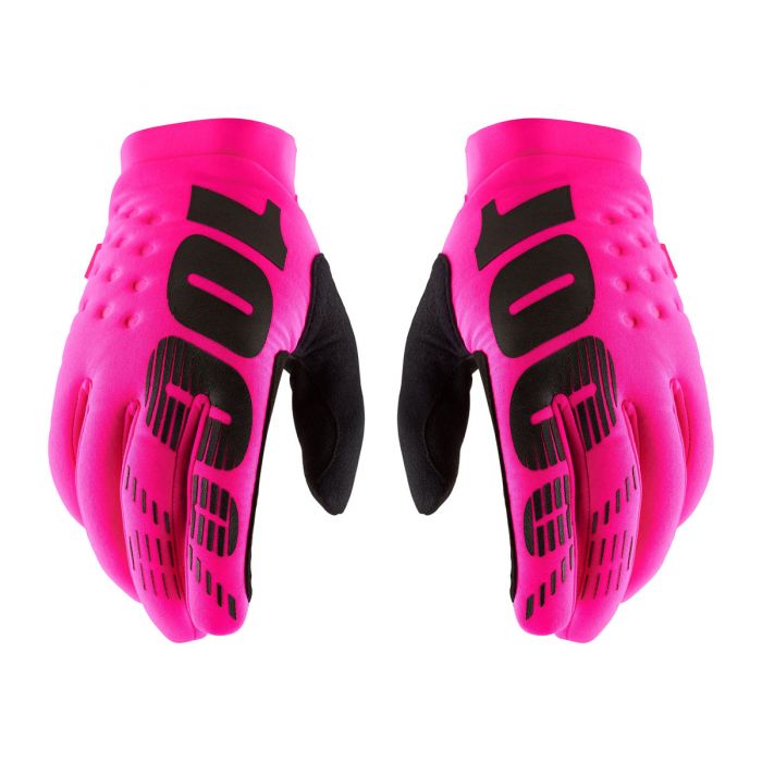 Guanti Motocross 100% BRISKER Rosa Neon