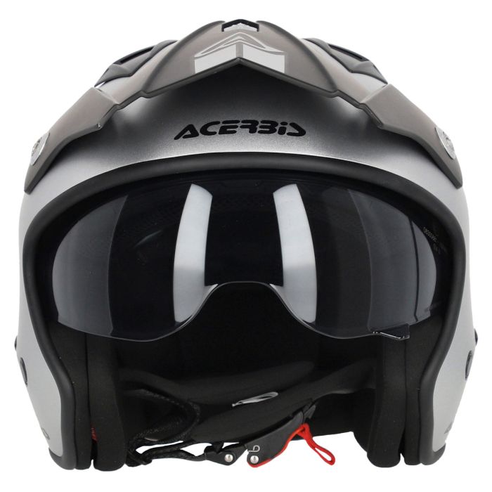 ACERBIS 0025937.856 jet helmet jet aria metallic silver matte