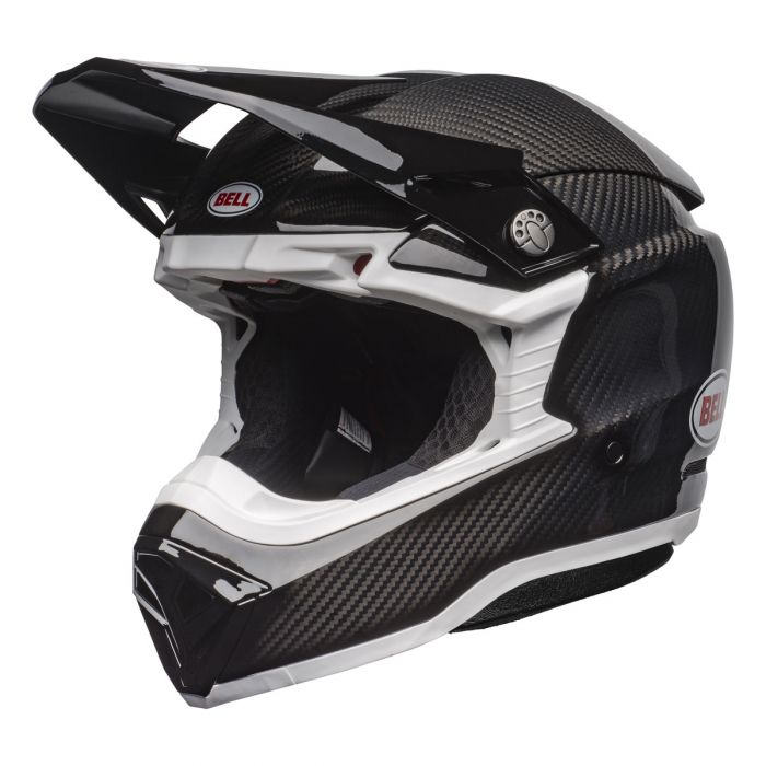 BELL 715040 casco motocross moto-10 spherical nero bianco lucido