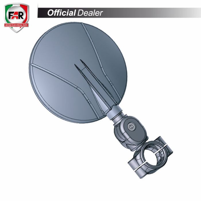 FAR 7699 universal reversible black handlebars approved mirror