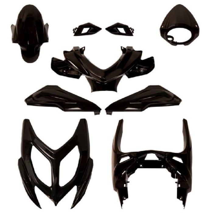 Kit Carene 7 Pezzi Yamaha Aerox / Nitro Prima Del 2012 - Grigio Nardo