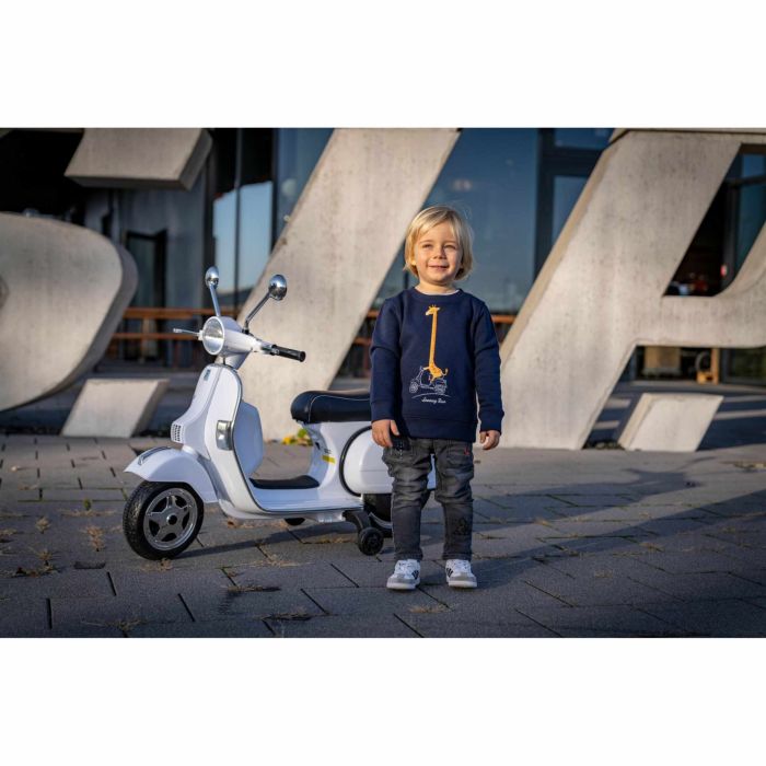 SIP 14202310 white electric scooter for kids 1 speed 2 km/h with