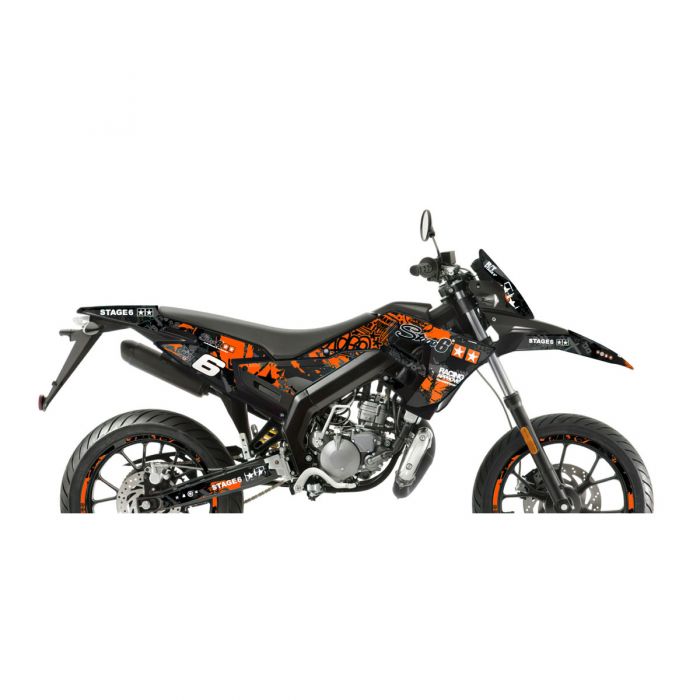 Adesivi motocross STAGE6 S6-059201/BK 