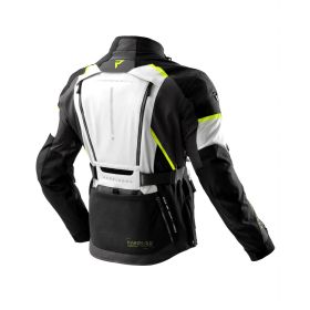 REBELHORN HARDY 3.0 Men's Motorcycle Jacket Black/Gray/Fluorescent Yellow