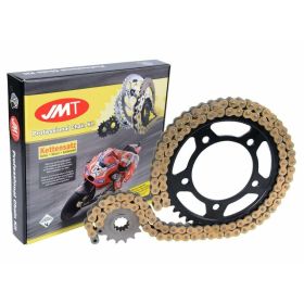 JMT-Übertragungskit kette X gold 110 Glieder 520 schwarze Zahnräder 45z 14z Ritzel