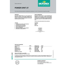Olio motore MOTOREX POWER SYNT 2T 1 L