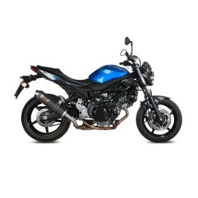 MIVV Oval Slip-on Auspuff genehmigt in Carbon für SUZUKI SV 650