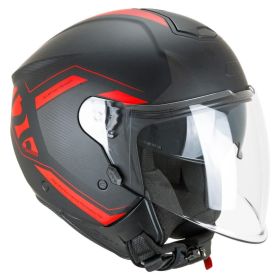 Jethelm CGM 126G IPE CITY schwarz rot undurchsichtig