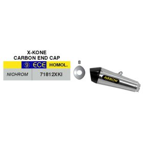 Marmitta Slip-On racing ARROW X-Kone e collettore per Yamaha tracer 900 gt