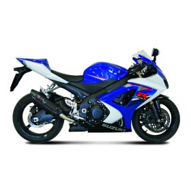 MIVV Black Slip-on Échappement Son Approuvé pour SUZUKI GSX-R 750 2008-2010