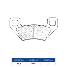 Plaquettes de frein CL BRAKES 1171ATV1 en matériau fritté