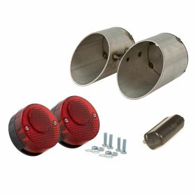 SIP Steel Rear Light Kit 2 Lights 64 mm and License Plate Light without Bulbs