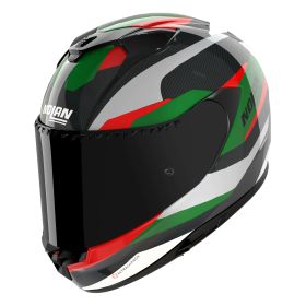 Casque intégral Nolan X-904 UC CALIBRE 346 Argent Vert Rouge