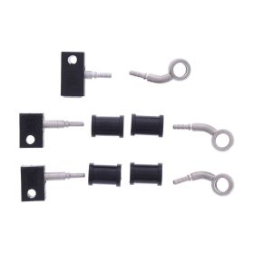 JMP 3 Stahlbremsleitungen Kit HBF-2769-V Silber für Honda FJS 600 A SILVER WING ABS