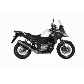 MIVV Speed Edge Komplettschalldämpfer Schwarz für SUZUKI V-Strom 650