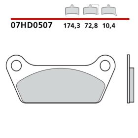 BREMBO Bremsbeläge Paar Carbon Ceramic 07HD0507 für HARLEY DAVIDSON