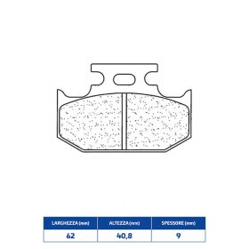 Hintere Bremsbelagsatz CL BRAKES 2299X59 gesinterte Verbindung