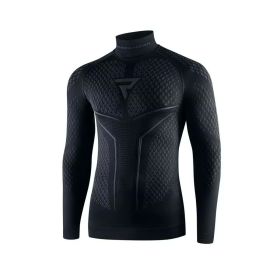 T-shirt termoattiva moto uomo REBELHORN THERM II nera/grigia