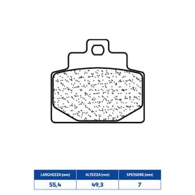 CL BRAKES 3109MSC Bremsbelag-Paar Sinterverbindung für PIAGGIO