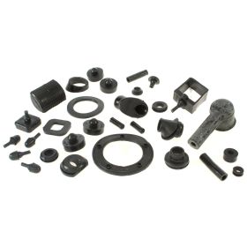 Kit 31 gommini REPRO TEILE nero per Vespa PX80/200/PE