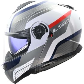 Casco Modulare LS2 FF908 STROBE II Monza Bianco Lucido Blu Rosso