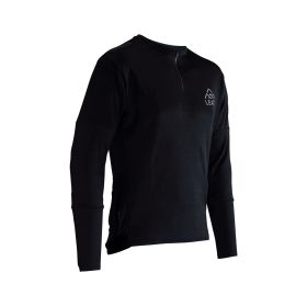 LEATT Trail 4.0 MTB Shirt schwarz aus Garn mit drei Taschen und YKK-Reißverschlüssen